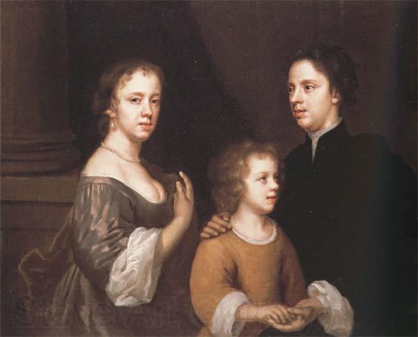 Mary Beale Self-Portrait with her Husband,Charles,and their Son,Bartholomew Germany oil painting art